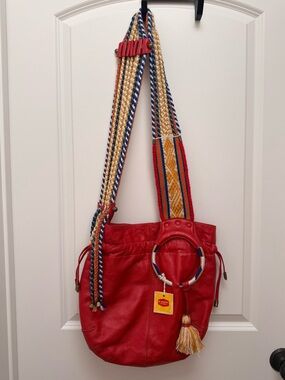 Limon Piel Raymi Leather Boho Crossbody Purse With Woven Strap